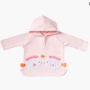 Pottery Barn Kids Fish Nursery Beach Swim Cover Up 6-12 Months